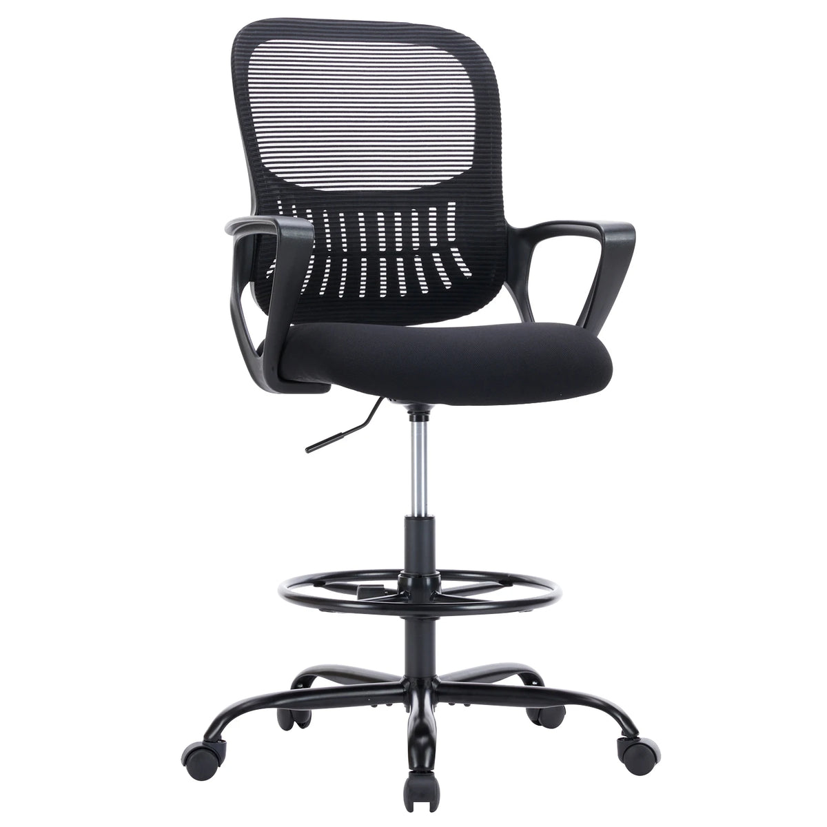 JHK Ergonomic Mesh Backrest Office Desk Chair Adjustable Height Computer Rolling Work Swivel Gaming Chairs With Wheels For Home