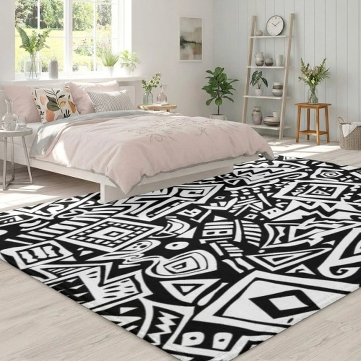Pink Leopard Print Carpet, Wild and Elegant, with Non-Slip Cotton Backing.