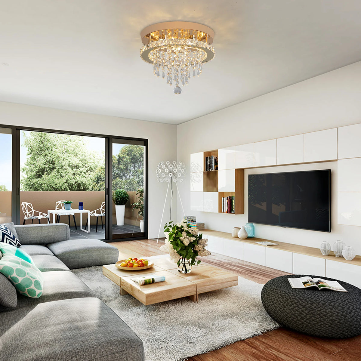 GreeLustr Luxury Crystal Chandelier Lustre Design Gold Modern Led Ceiling Light Living Room Bedroom Hanging Lamp Lighting