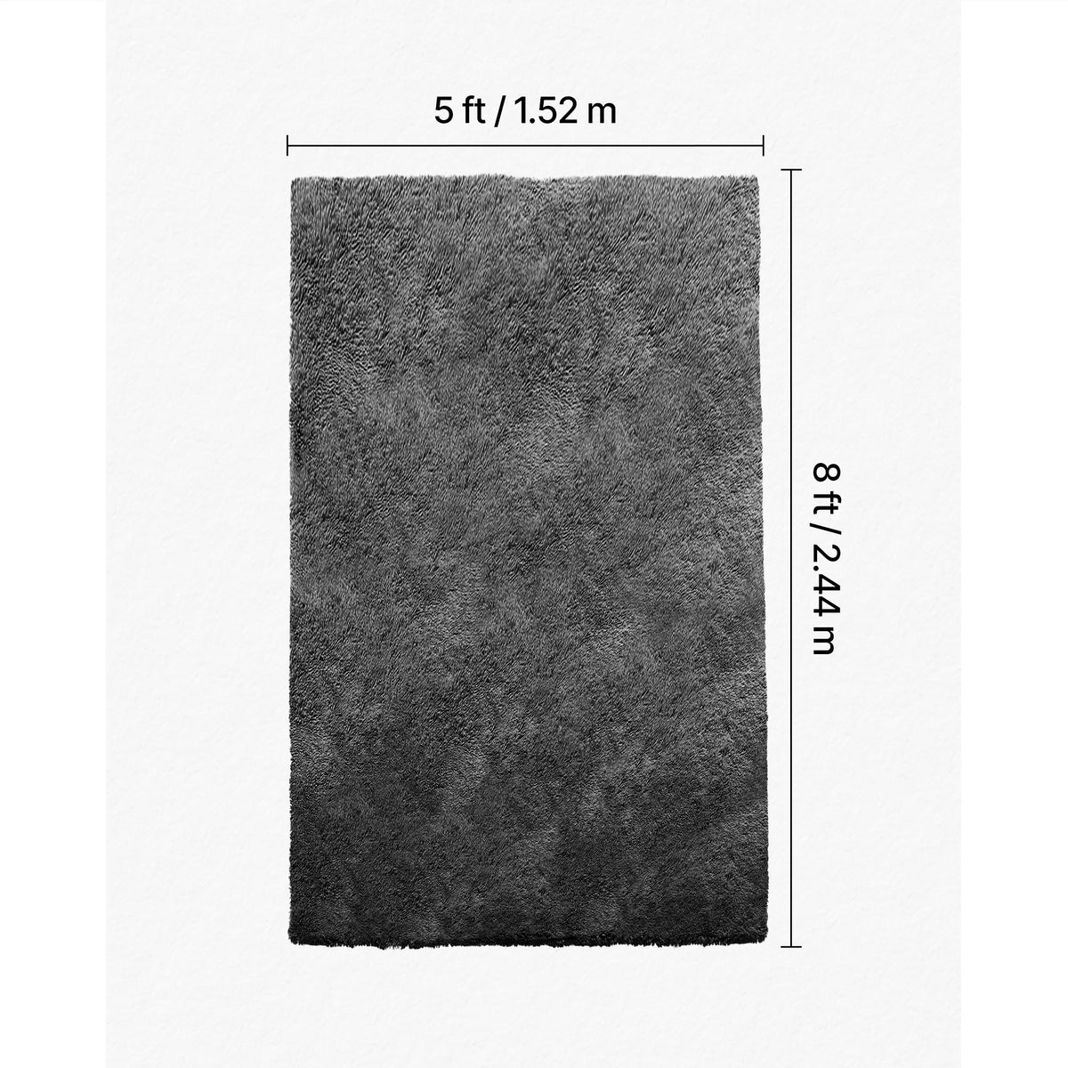 SucceBuy Indoor Plush Area Rugs 5 x 8/6 x 9 ft Soft Plush Carpet Furry Shag Area Rugs for Bedroom Modern Home Decor Aesthetic
