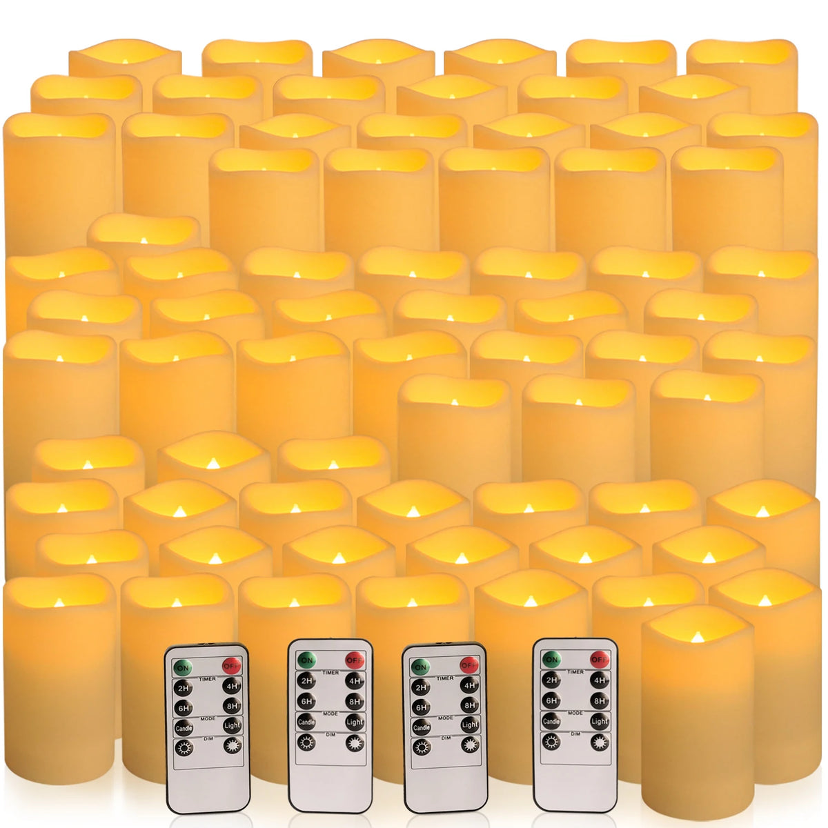 24-144 Units/Set of Waterproof Indoor Flameless LED Candle Lights Wholesale, Party Supplies for Gatherings and Festivals