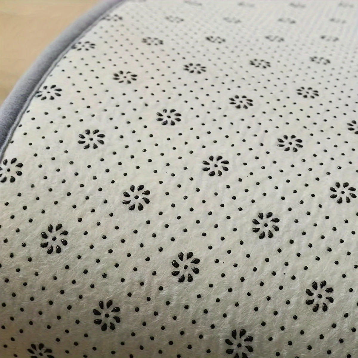 Square Kitchen Mat Soft Plush Flannel Rug Water Absorbent Non Slip Floor Carpet for Bathroom