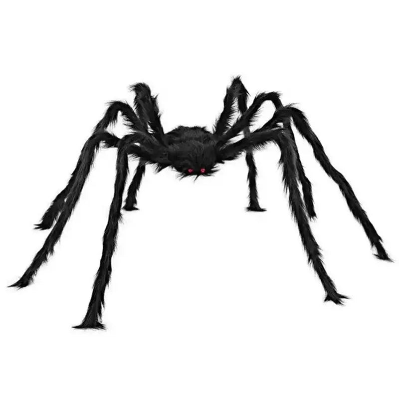 200cm Halloween Spider With Purple Lights For Home Outdoor Halloween Decorations Props Battery Powered
