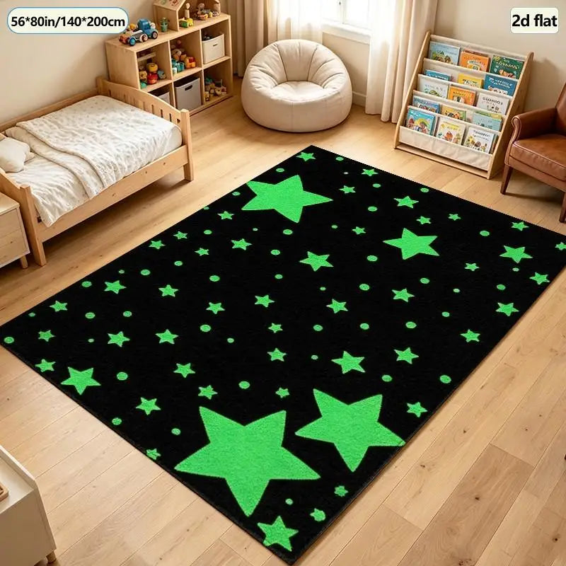 1 Piece of Plush Starry Sky Carpet, Soft and Comfortable, Lightweight and Easy to Care For, Suitable for Autumn and Winter, Home Decoration, Living Room, Bedroom, Hallway