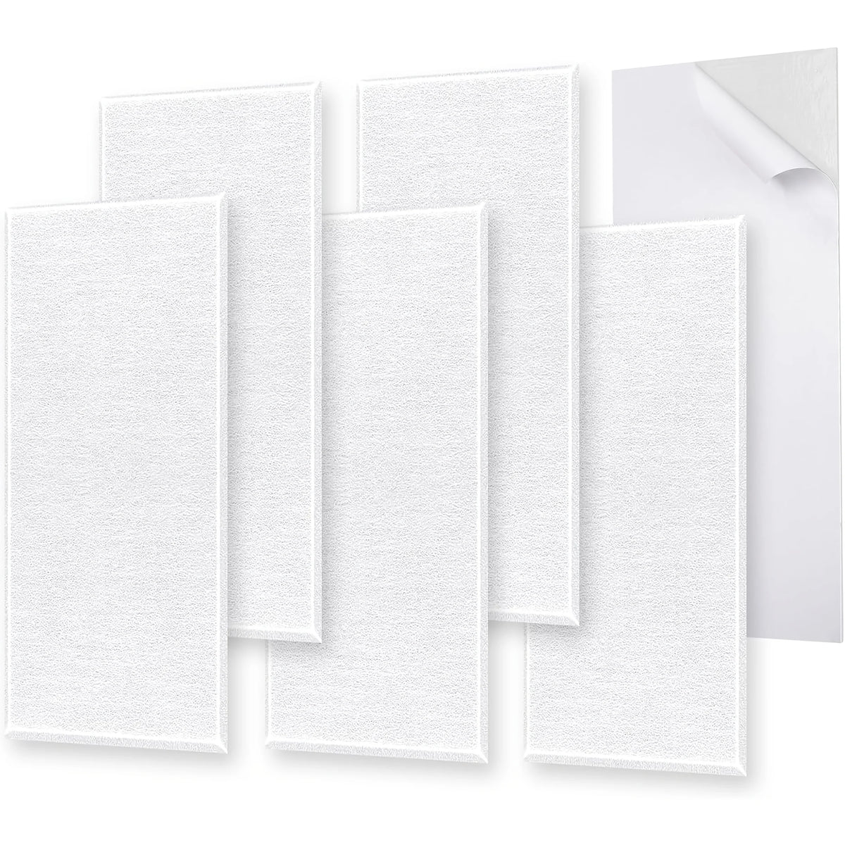 6PCS Large Soundproof Wall Panels Decoration Black Acoustic Panels High Density Sound-absorbing Panels Sound Noise Insulation Soundproofing Pads Felt Bulletin Cork Wall Tiles Boards For Walls Studio KTV Home Office Christmas
