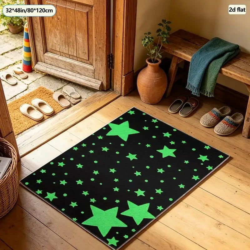 1 Piece of Plush Starry Sky Carpet, Soft and Comfortable, Lightweight and Easy to Care For, Suitable for Autumn and Winter, Home Decoration, Living Room, Bedroom, Hallway